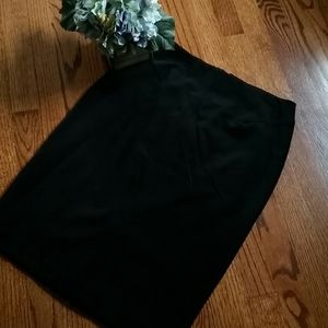WHBM Size 6 Fully Lined Black Pencil Skirt